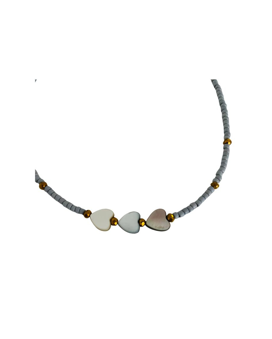 Mother of Pearl Grey Necklace