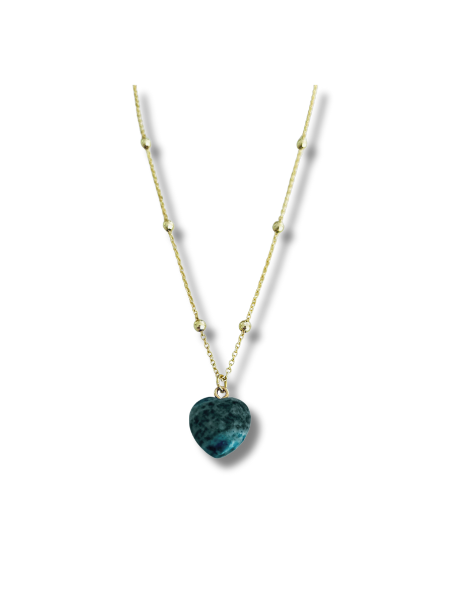 Gemstone Necklace - Heart Sodalite