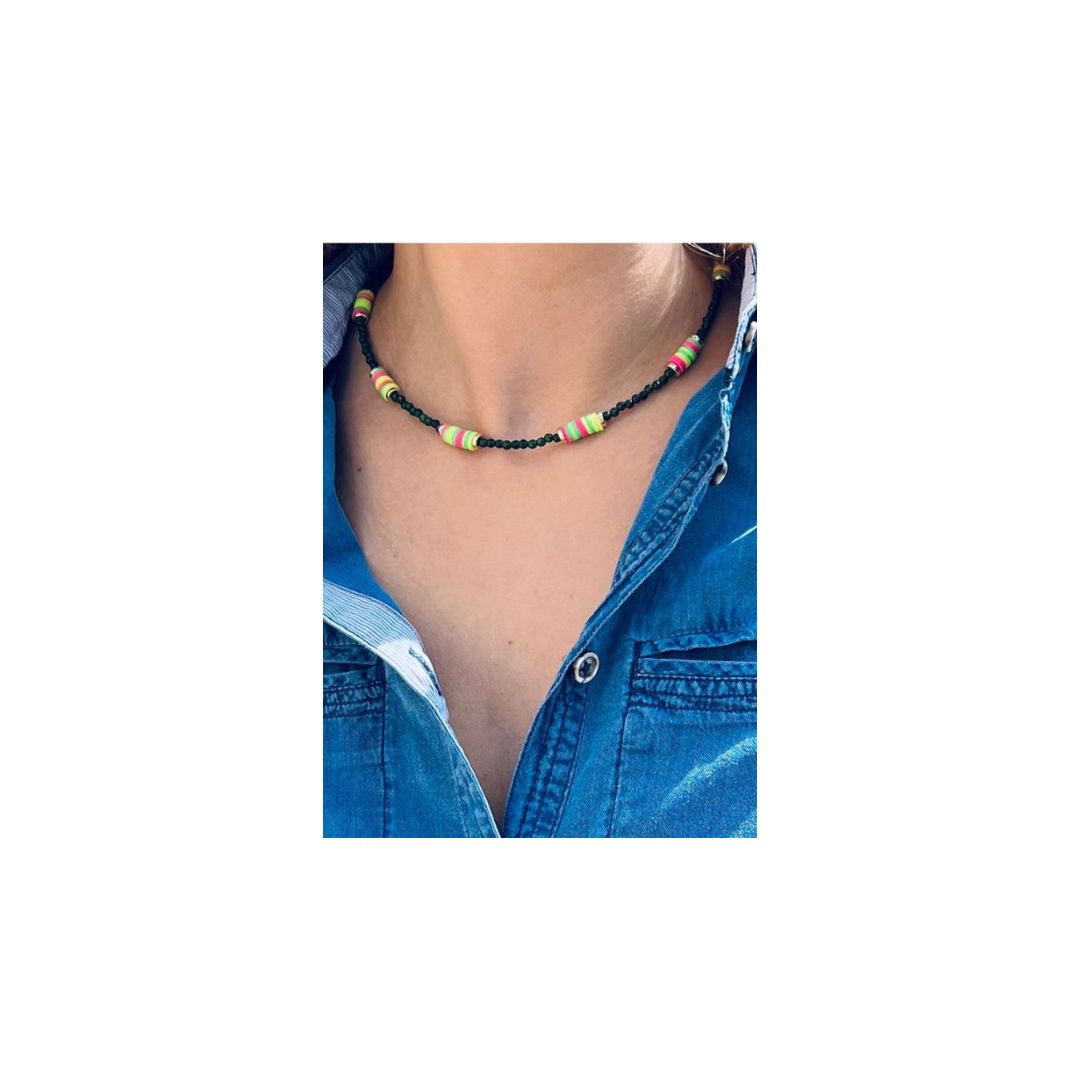 Hossegor Surfer Green Jade Necklace