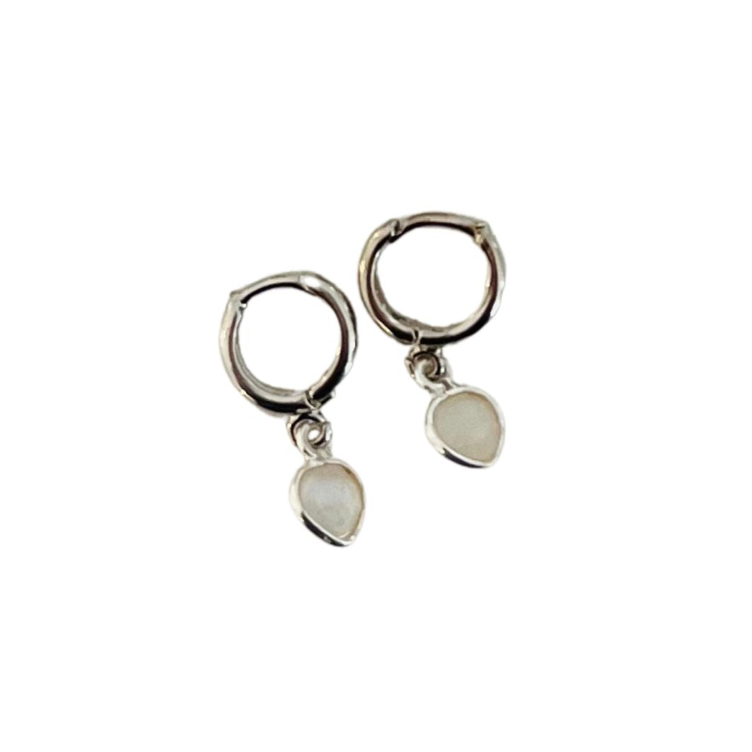 Moonstone Silver Earrings