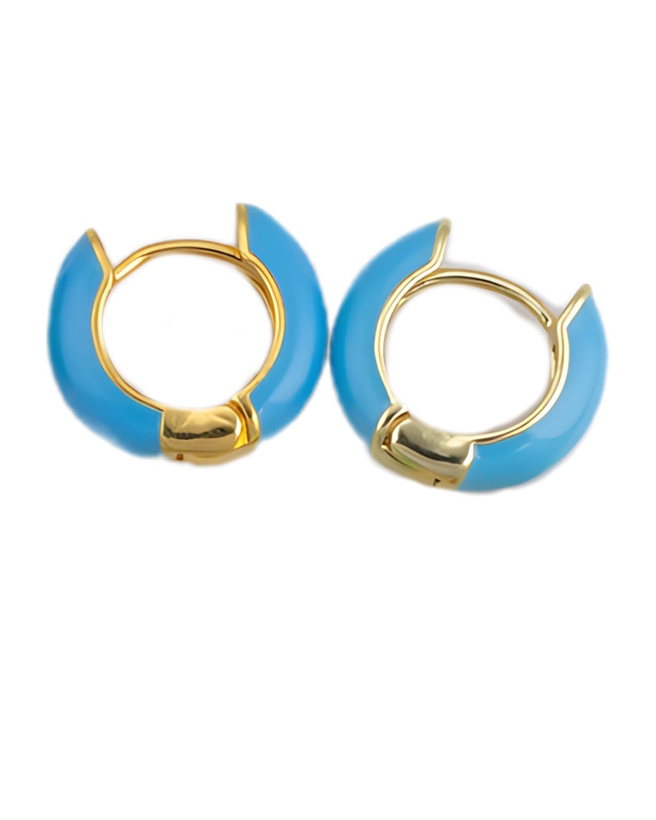 Ophelia Enamel huggies
