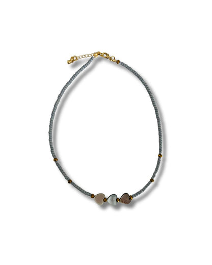 Mother of Pearl Grey Necklace