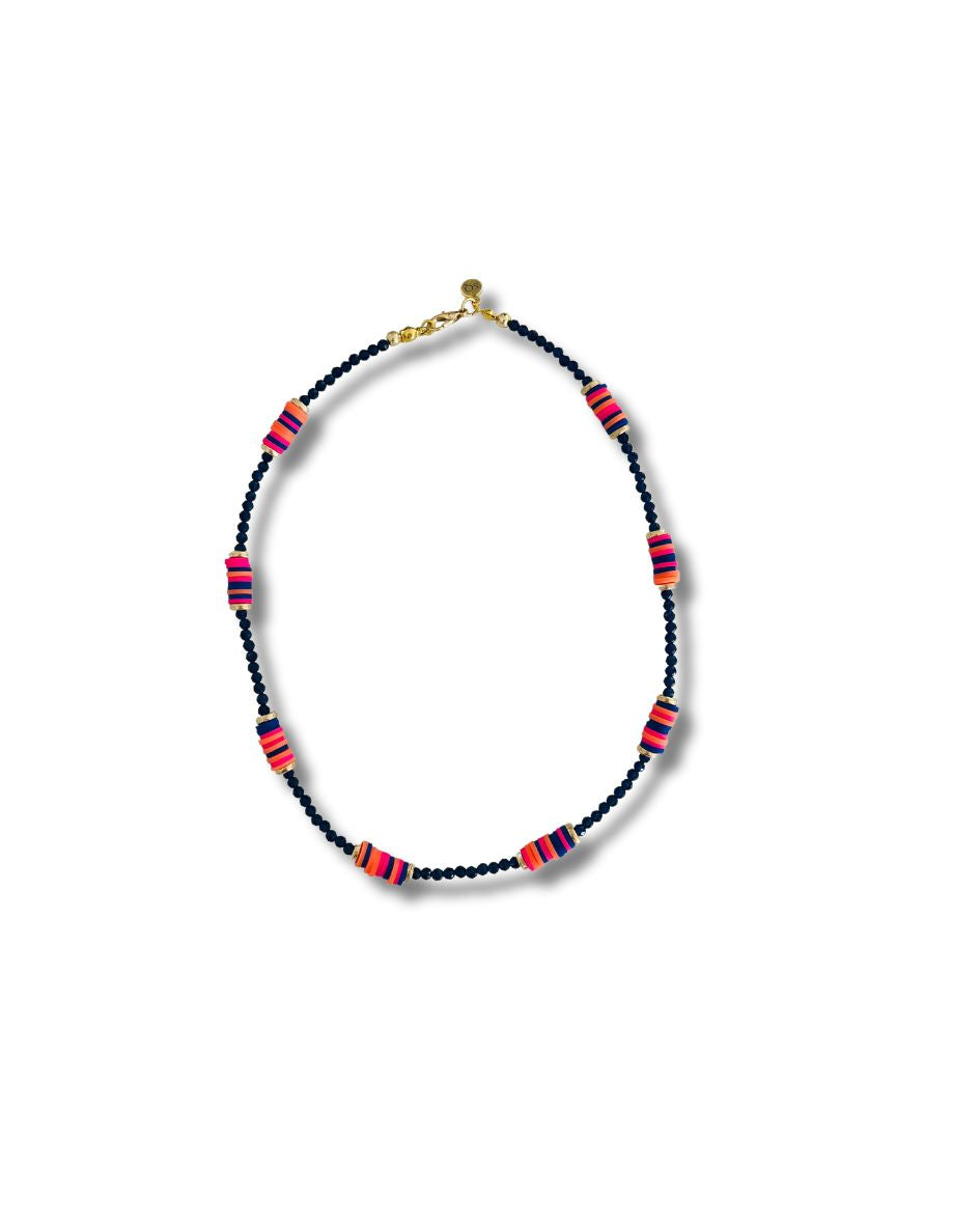 Hossegor Surfer Navy Necklace