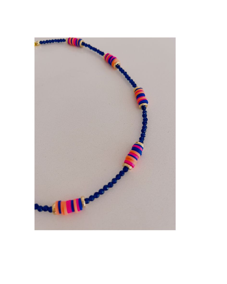 Hossegor Surfer Navy Necklace