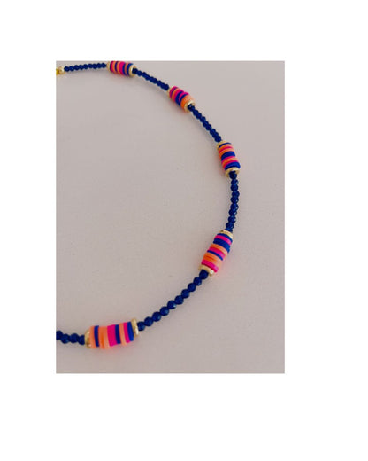 Hossegor Surfer Navy Necklace