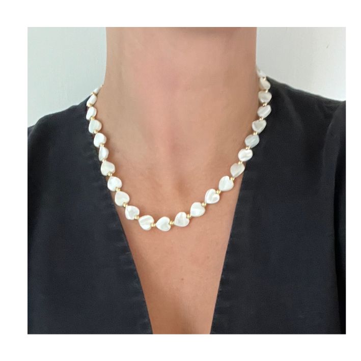 Mathilda Mother of Pearl Necklace