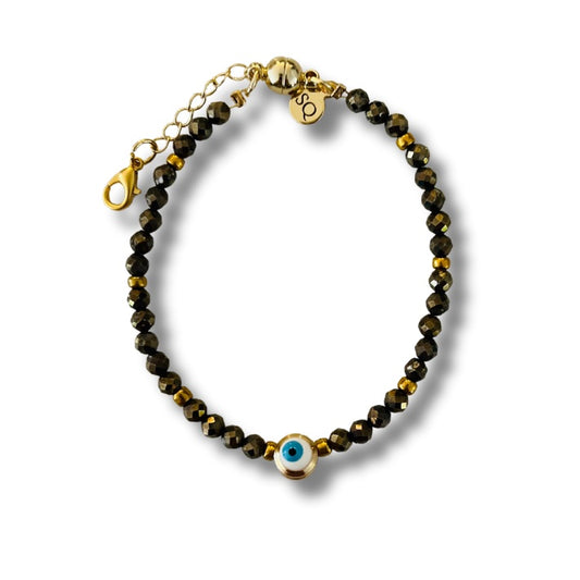 Biarritz Pyrite Gemstone Bracelet