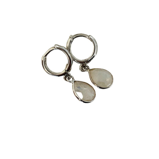 Moonstone Silver Earrings
